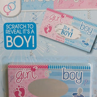 gender reveal, its a boy lotto scratch tickets