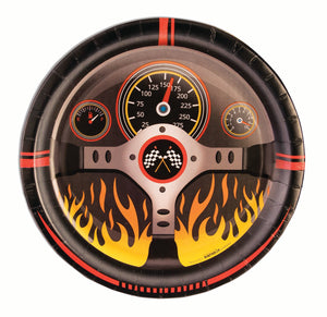 Race car 9 inch dinner plates