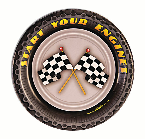 Rece car 7 inch dessert plates