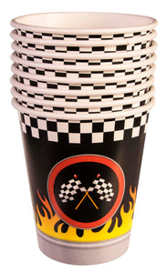 9oz race car paper cups