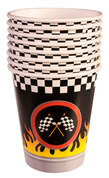 9oz race car paper cups