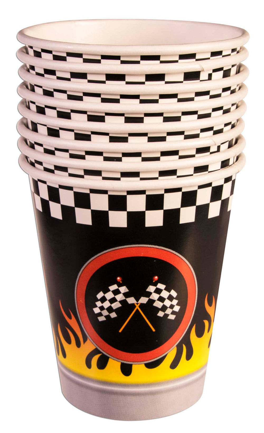 9oz race car paper cups