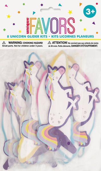 unicorn glider party favors