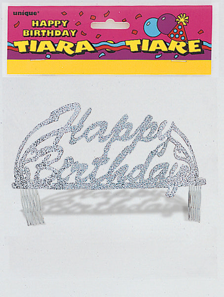 Happy Birthday Glittered Tiara