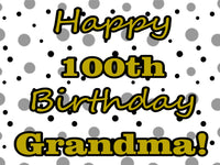 Age Birthday 24"x18" yard sign
