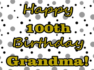 Age Birthday 24"x18" yard sign