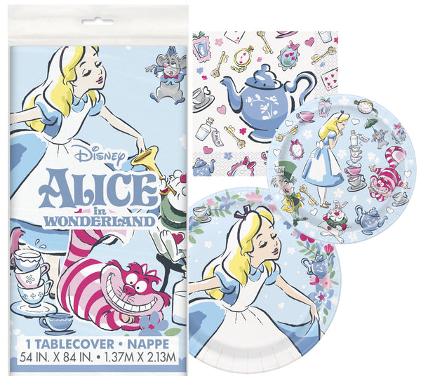 Alice in wonderland party kit for 8 