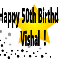 Birthday Star 18"x24" custom yard sign