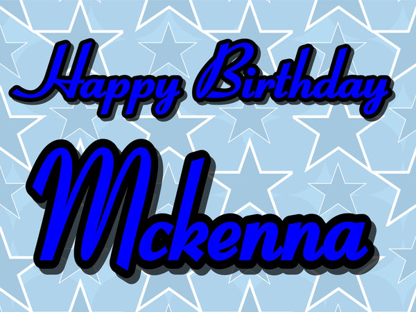 Blue Birthday star 18