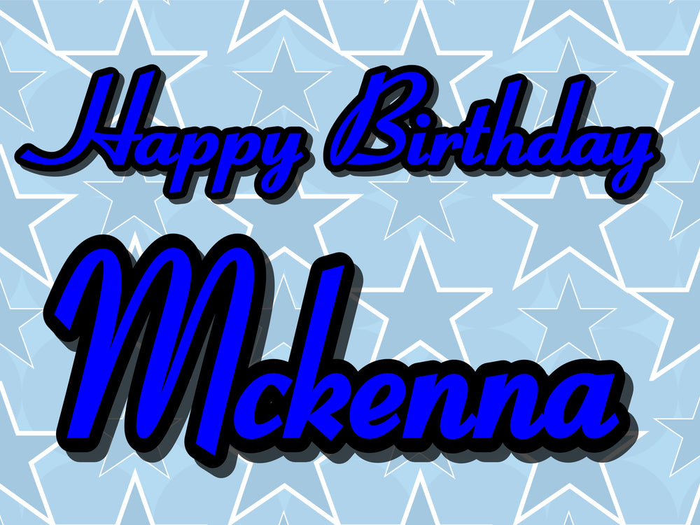 Blue Birthday star 18