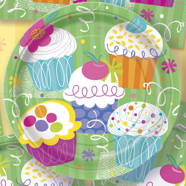 Cupcake party dinner plates