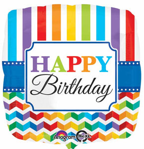Happy Birthday square Foil Balloon 