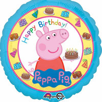 Peppa Pig Birthday Foil Balloon