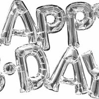 Happy birthday Air filled foil balloon decoration
