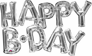 Happy birthday Air filled foil balloon decoration
