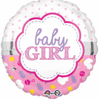 Baby girl 18" foil balloon