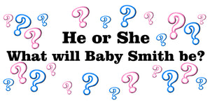 Gender Reveal Custom Banner