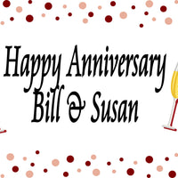 Anniversary Toast 18x24 custom yard sign