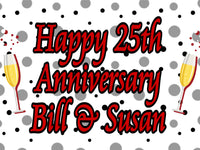 Happy Anniversary 18x24 custom lawn sign
