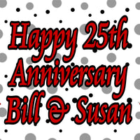Happy Anniversary 18x24 custom lawn sign