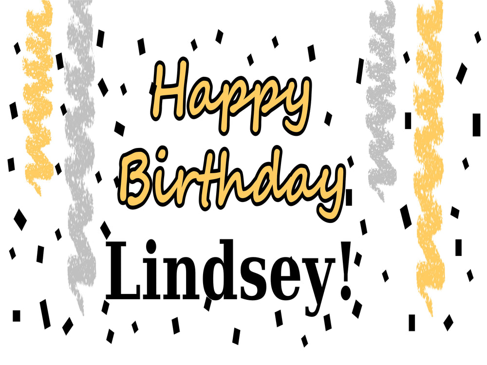 Happy Birthday Silver & Gold 18