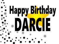 Birthday Star 18"x24" custom yard sign

