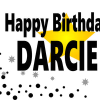 Birthday Star 18"x24" custom yard sign