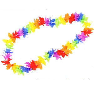 lei with multi coloured flowers 36 inches