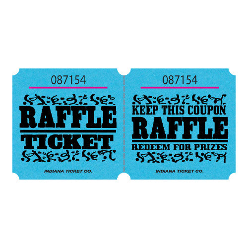 Blue Raffe Tickets Raffle Tickets | Party Connection Canada