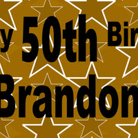 50th Milestone Birthday  Custom Banner
