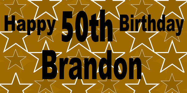 50th Milestone Birthday  Custom Banner