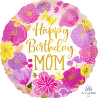 Happy birthday mom foil balloon