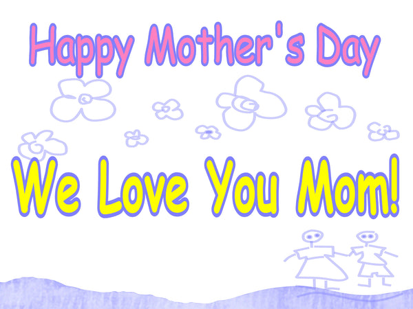 happy mother's day from kids yard sign