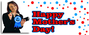 happy mothers day banner, custom with photo