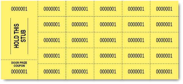 Penny Sale Ticket sheet