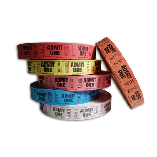 admit one roll tickets