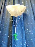 parachutist spaceman
