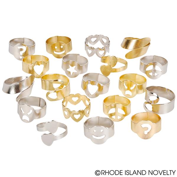Assorted metal rings