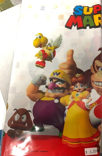 Super Mario plastic table cover