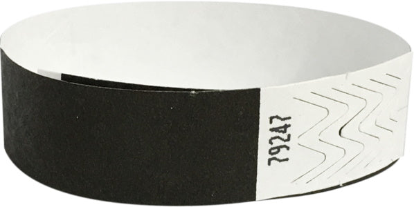 500 Black Tyvek wristbands