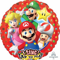 Super Mario 28" Singing foil balloon
