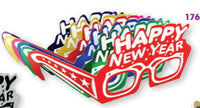 Cardboard Happy New Year Glasses