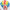 clown wig multi colour