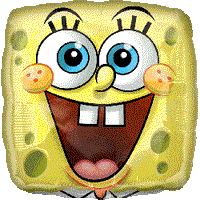 Spongebob square face Foil Balloon