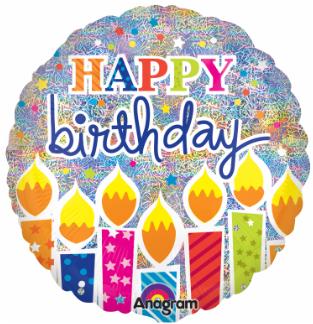 Birthday 18 inch foil balloon 