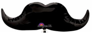 42" moustache shaped mylar balloon