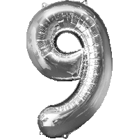 Number 9 Balloon 34"
