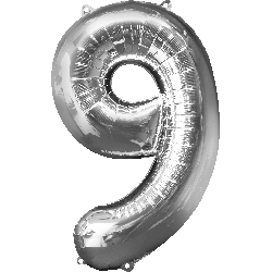 Number 9 Balloon 34"