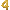 Gold Number 4 Foil Balloon