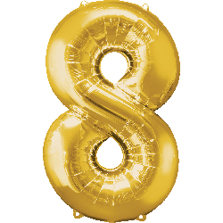 Number 8 Foil Balloon